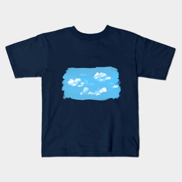 clouds and sky Kids T-Shirt by praneel paithankar